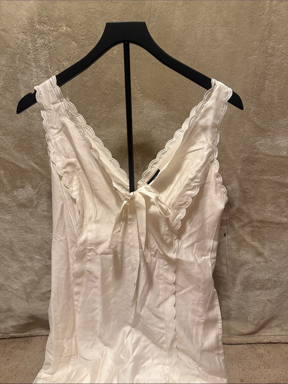 Women's Lace-Trim Maxi Keyhole Dress size 4